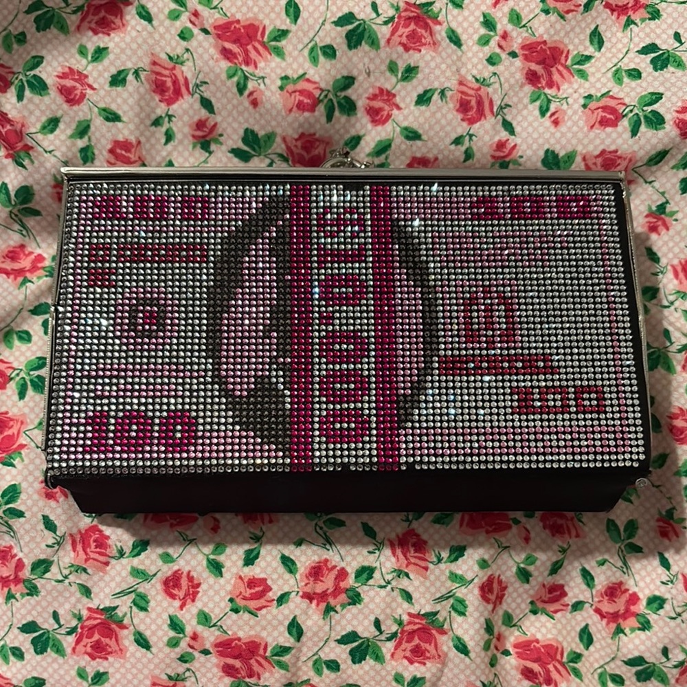 Rhinestone Money Clutch